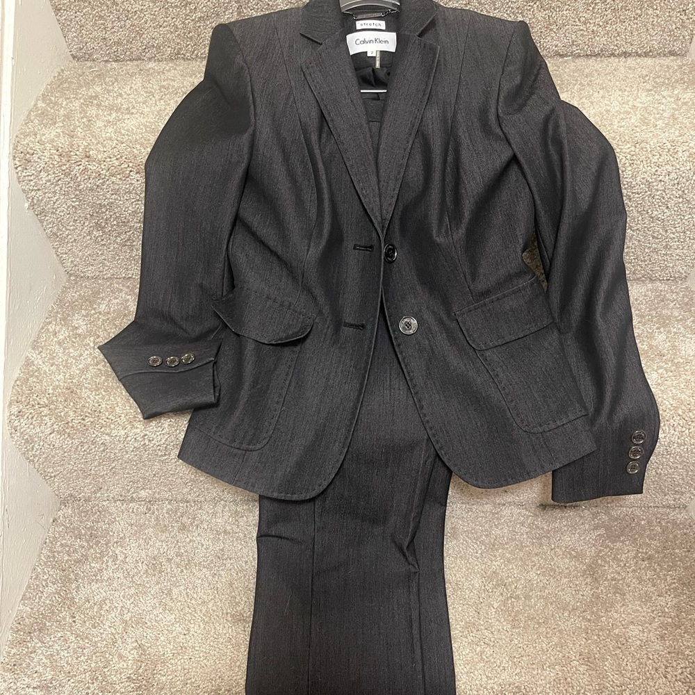 Calvin Klein Charcoal Suit Ensemble